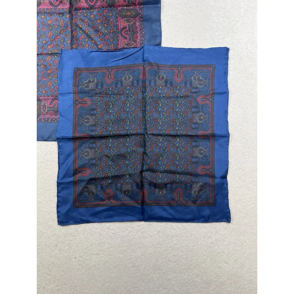 Lot Of‎ 2 Unmarked Silk Scarves Brooks Brothers? EUC
